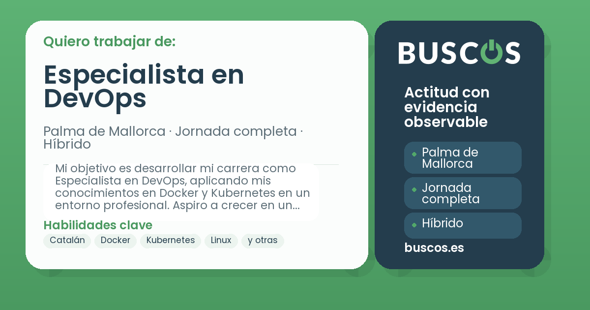 Especialista en DevOps